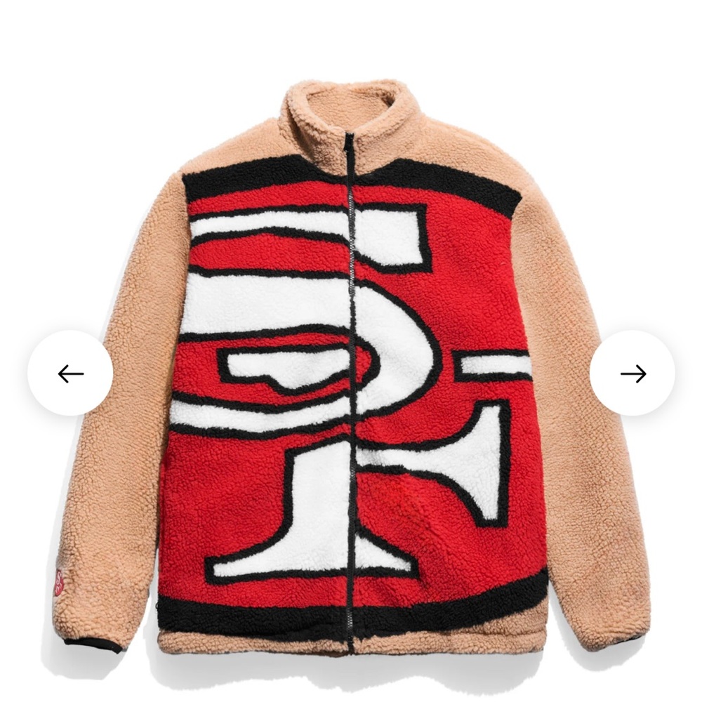 Chalk-line 49ers Sherpa jacket -medium (brand new)
